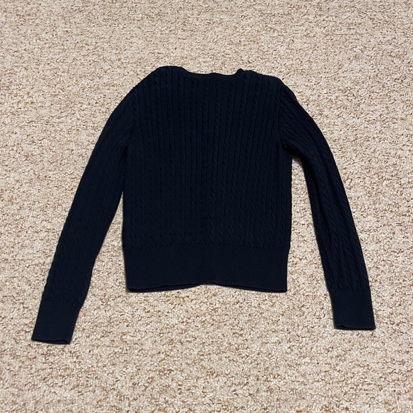POLO Ralph Lauren - Navy Cable Knit Cardigan - Picture 5 of 5